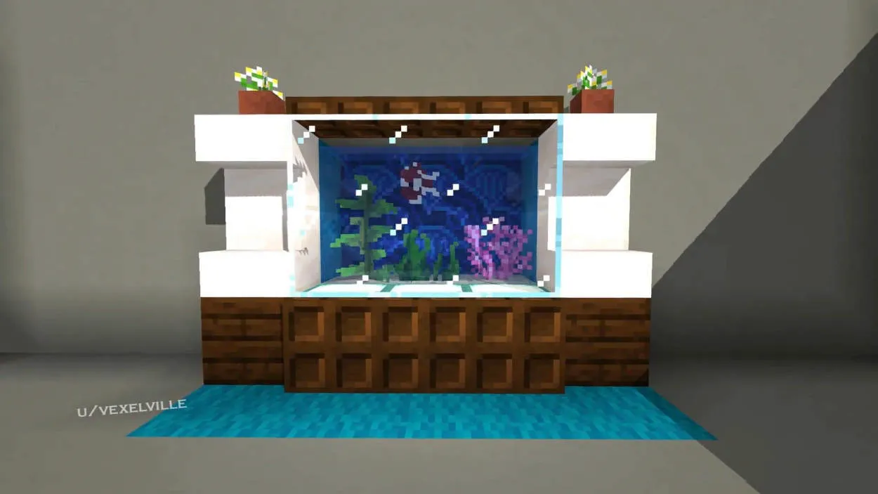 Cara Membuat Automatic Fish Tank di Minecraft