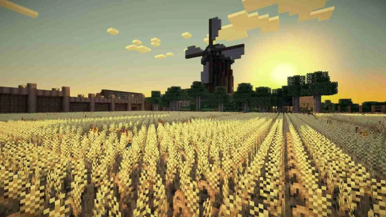 Cara Membuat Automatic Wheat Farm di Minecraft