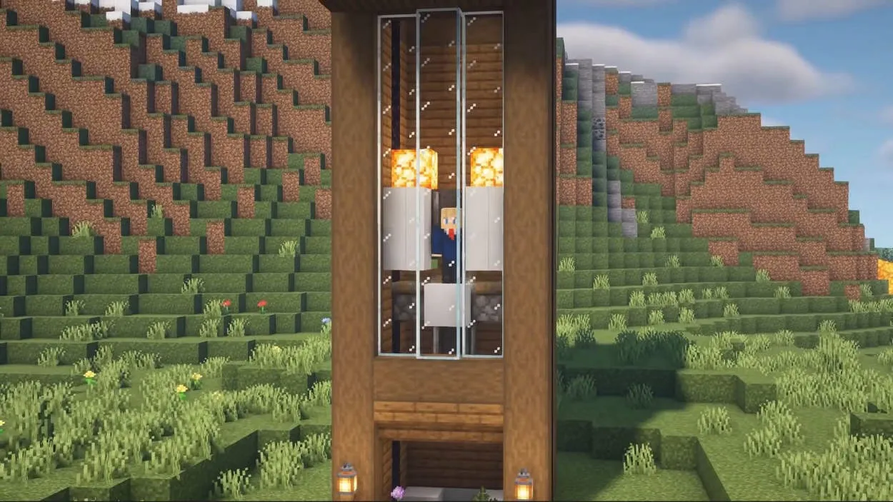 Cara Membuat Elevator atau Lift di Minecraft