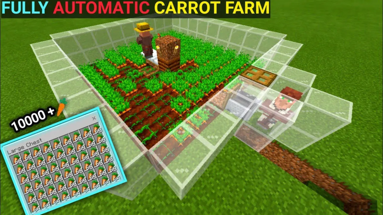 Tips Memanfaatkan Automatic Carrot Farm di Minecraft